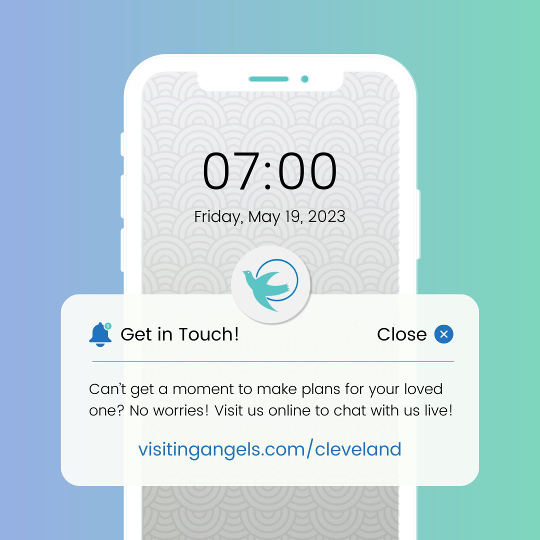 ClevelandAngels's tweet image. Did you know we have an easy to use chat available 24/6/365?! 

Visit us online or call today to learn more about our services 216-231-6400 🤗  #visitingangels #visitingangelscleveland #homecare #eldercareincleveland #localhomecare #homecareservices #seniorcare #visitingangels 💙