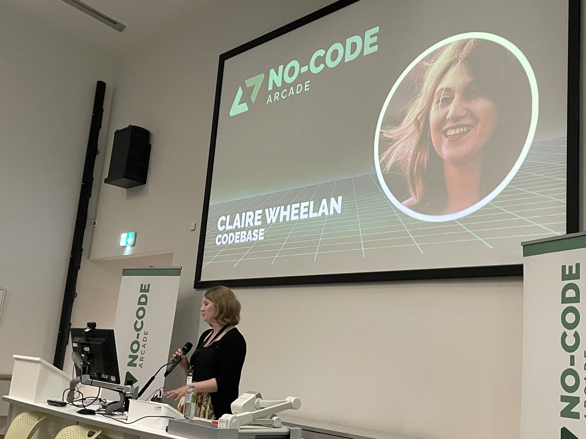 nocodenortheast's tweet image. @ClaireWheelan is here this afternoon to talk about how young people can learn to use no-code tools.

#NoCodeArcade #TechNExt23