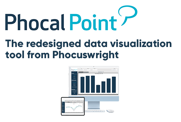 What is #PhocalPoint?

Phocal Point allows you to create custom interactive charts and view #travel data by segment, channel, device, region & country. It allows you to look to the future with projections and review #data as far back as '09.

Learn more: bit.ly/3sL1znZ