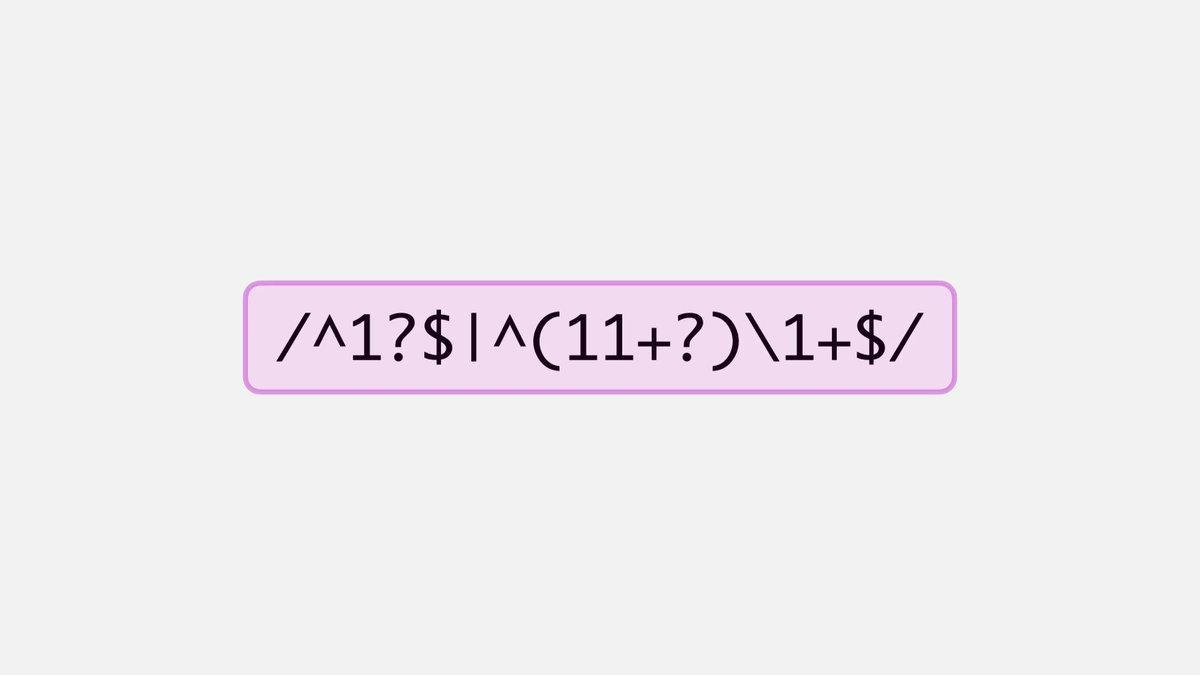 /^1?$|^(11+?)\1+$/

This Regular Expression written in Perl checks whether a number is Prime. 

🤔