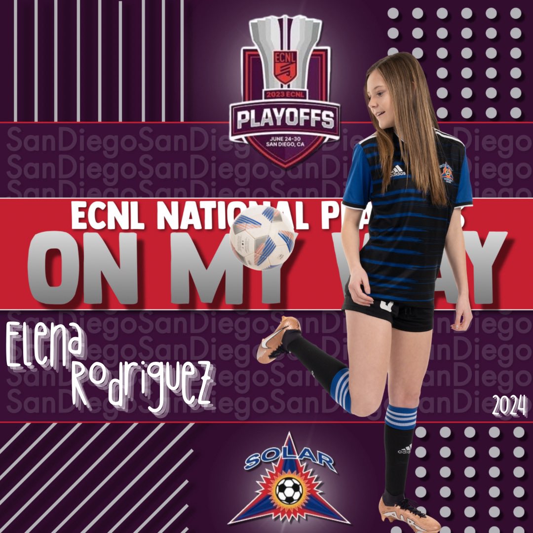 Headed to San Diego!  Let’s Go <a href="/SolarECNL06/">Solar 05/06G ECNL</a> 💪

<a href="/ECNLgirls/">ECNL Girls</a> <a href="/ImCollegeSoccer/">College Soccer Truth ™</a> <a href="/ImYouthSoccer/">ECNL/GA/Recruiting/College Soccer</a> <a href="/PrepSoccer/">Prep Soccer ⚽️</a> <a href="/TheSoccerWire/">SoccerWire</a> <a href="/TopDrawerSoccer/">TopDrawerSoccer</a>