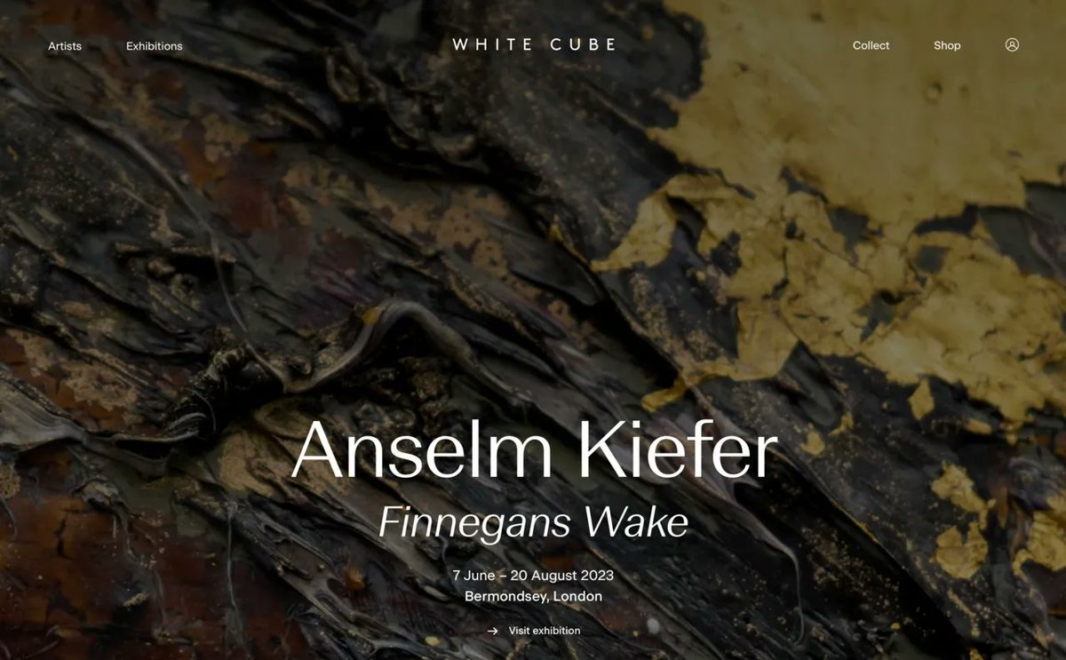 New site on <a href="/siteinspire/">Siteinspire</a>: White Cube → bit.ly/3CGAwk4