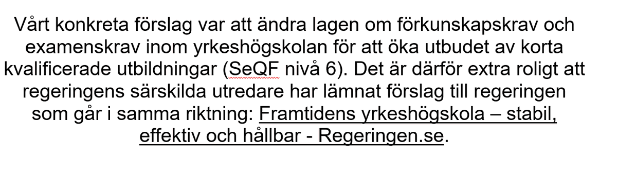 AnAndric's tweet photo. För fem år sedan skrev jag och @Akademikerna chefsekonom @HakanRegner en rapport om hur yrkeshögskolan skulle kunna anpassas till akademikers behov av kompetensutveckling: Yrkeshögskolan - en väg till en ny kunskap och kompetens - Saco https://t.co/QyauyYJctZ