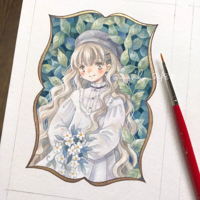 #あなたのみどり色の作品を見せてください 私の描くみどり=植物だなぁ