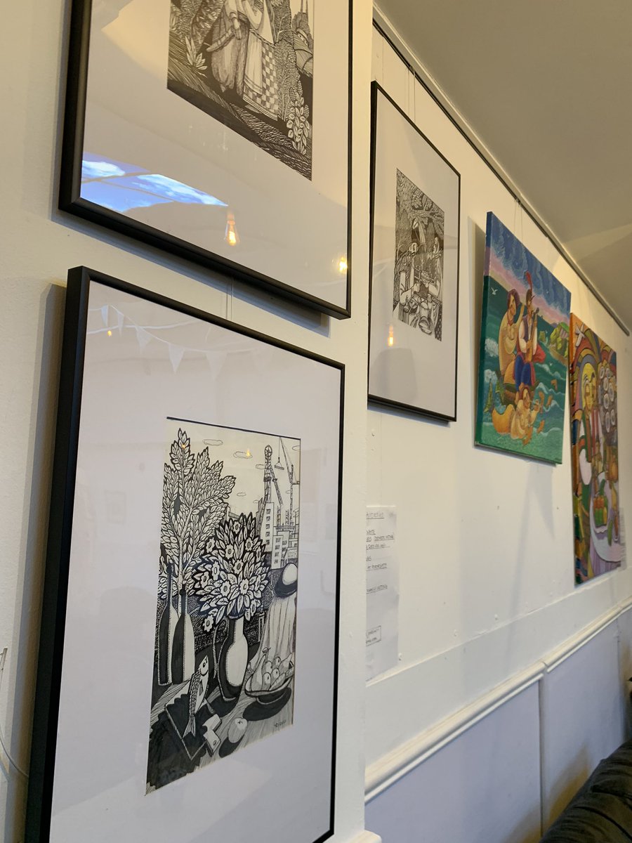🎨 Have you visiting our Wall of Art before? 🎨This month we have the work of fantastic Ukrainian artist Leonid Davidenko 🇺🇦 🙌🏽

Come in and read about him and view/purchase his work in the cafe/bar before the 30th June! 😊