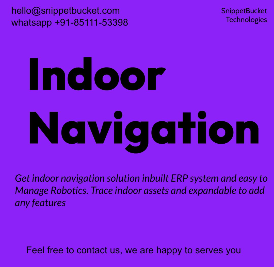 cutt.ly/NCeYbLf

Get indoor navigation solution for your business #coldstorage #storage #
#IOT #Robotics #MQTT #automation

#indoornavigation #cloud #software #project #iot

Manage school or wide organization

hello@snippetbucket.com