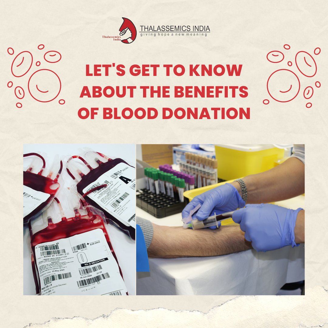 Let's get to know about the benefits of blood donation.
.
#ThalassemiaAwareness #worldblooddonorday #ThalassemicsIndia #cholestrol #healthyheart #donateblood #worldblooddonorday #Awarenessweek #camps #ThalassemiaFighter #ThalassemiaLife #ThalassemiaSupport #ThalassemiaCommunity