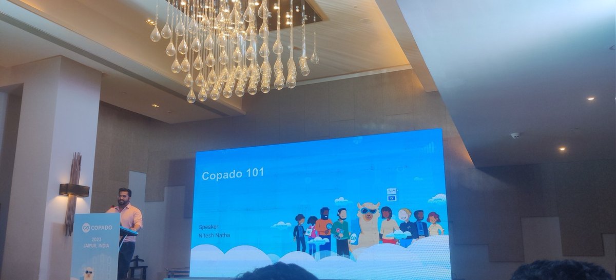 gauravp_singh's tweet photo. @CopadoSolutions @gauravkheterpal @tarungupta051 Let's start with the #Copado Workshop by @nitssnatha. 

We'll be learning about basics of Copado along with the amazing Demo presentation. 

@CopadoSolutions @gauravkheterpal  @tarungupta051 #Copado #CopadoJAI  #CopadoCommunity #CopadoUserGroups https://t.co/adnQ5THCR6