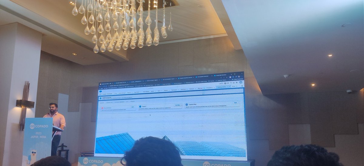 gauravp_singh's tweet photo. @CopadoSolutions @gauravkheterpal @tarungupta051 Let's start with the #Copado Workshop by @nitssnatha. 

We'll be learning about basics of Copado along with the amazing Demo presentation. 

@CopadoSolutions @gauravkheterpal  @tarungupta051 #Copado #CopadoJAI  #CopadoCommunity #CopadoUserGroups https://t.co/adnQ5THCR6