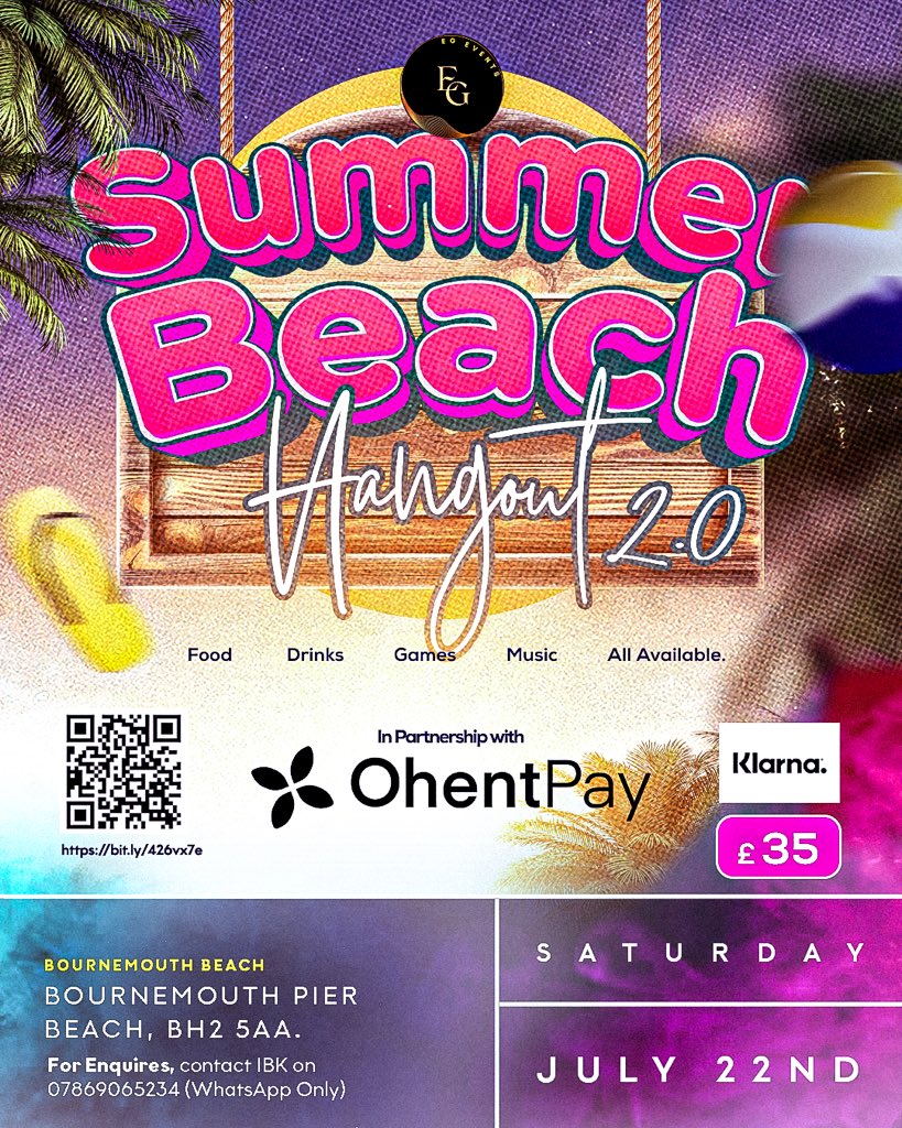 Don't miss out on the most lit summer party coming up exactly a month from now! Let's turn up together this summer!!!! 

#EventbyEG #EventsbyEG #summervibes #beachparty #nigeriaparty #nigeriansinuk #nigeriansindiaspora #nigeriansinlondon
