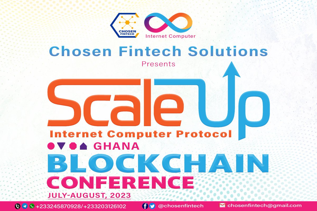 ChosenFintech's tweet photo. 📢 Watch out for the $ICP Blockchain Conferences holding in July and August 2023! More details coming soon 🔥 

#InternetComputer #ICPBlockchain #DfinityCommunity #chosenfintech https://t.co/gD0v2Dl6ez