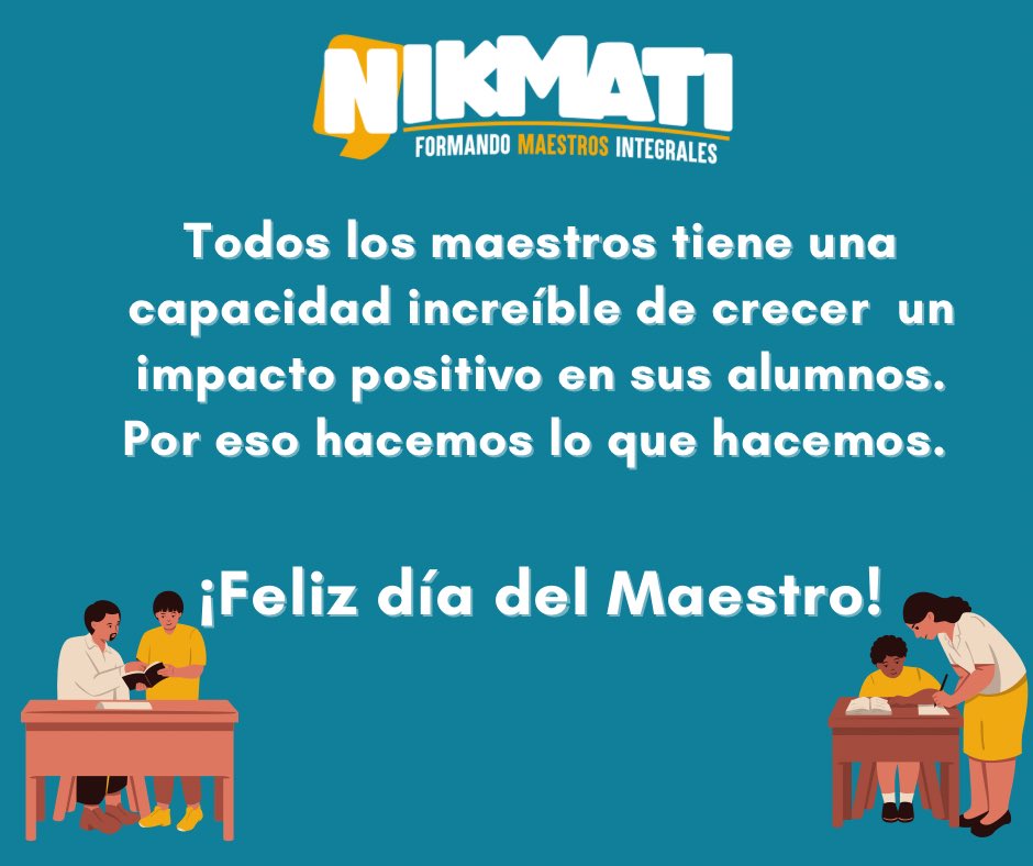 Feliz Día del Maestro salvadoreño 👩🏽‍🏫🧑🏽‍🏫