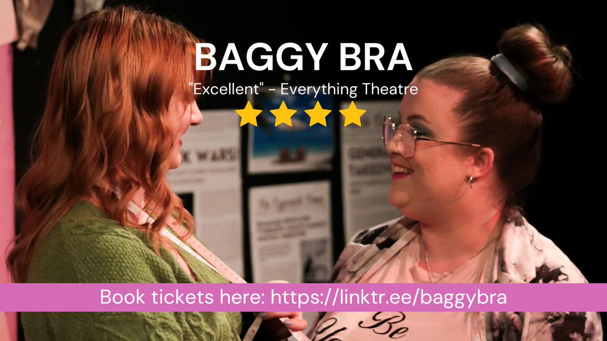 Baggy Bra is coming to Birmingham and Manchester!!! So proud of my play.

26 July I @TheOldRep I Hysteria Festival 
27 28 29 July I Squad House I @GMFringe
Book Tickets Here: linktr.ee/baggybra