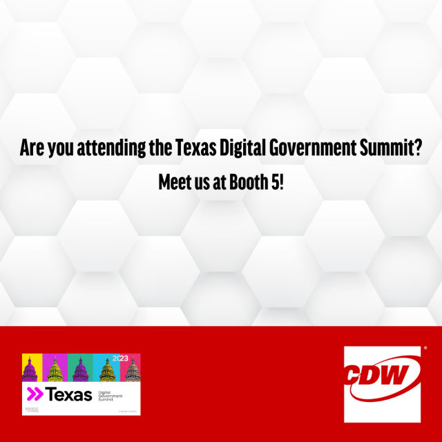 Join us at Booth 5 at the Texas Digital Government Summit to discover cutting-edge technologies, learn from industry experts, and collaborate on innovative solutions. Let's work together to transform government for the better! #govtechlive #cdwsocial dy.si/3JxC8c2