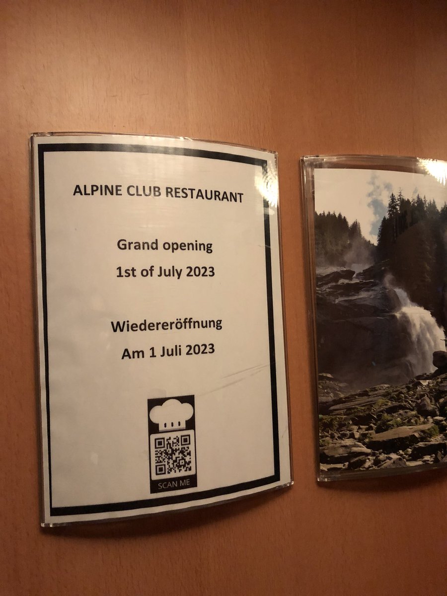 Reopening soon #AlpineClub #restaurant ✅✅✅💚💚