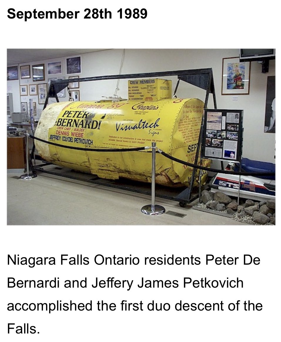 Bu Titan  Denizaltı’sına şaşıranlar Niagara Şelalesi’nden evde yaptıkları fıçılarla atlayıp ölen insanları biliyor mu acaba? İnsanlar rasyonel varlıklar değil her zaman. 

Şu anda yasak ama yakın zamanda da bu deliliği yapanlar var. 

niagarafallslive.com