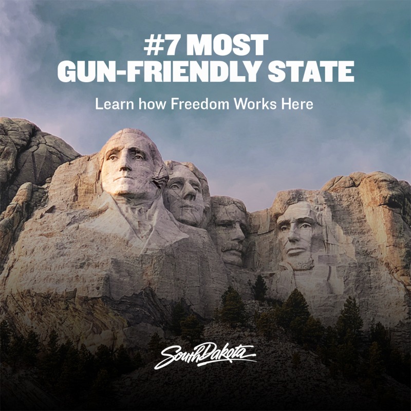 sdgoed's tweet photo. South Dakota is rated as a top-10 gun friendly state. To learn how you can put down roots in South Dakota, visit today.