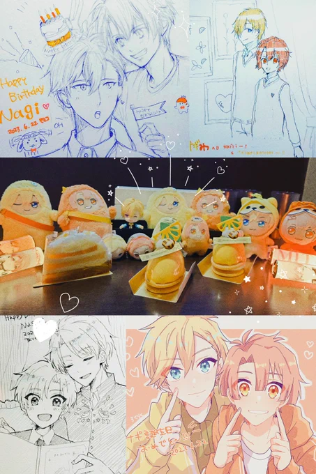 ナギの誕生日も祝ってきた🎉💛久しぶりにスケブを描いて貰ったので最高可愛いナギみつをぜひ見てください