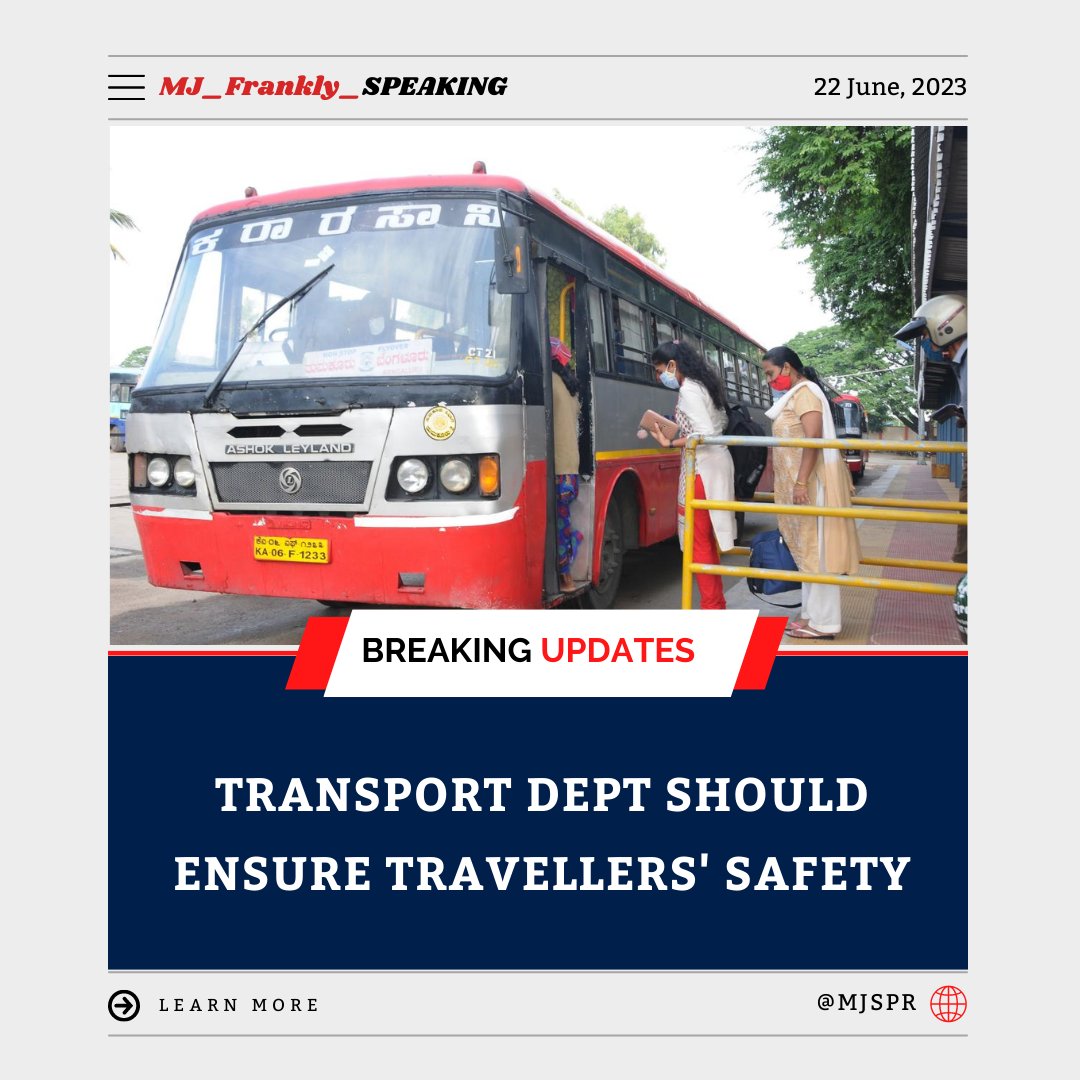 MJSrikant's tweet image. Transport Dept should ensure travellers&apos; safety

#ksrtc #kerala  #ksrtcblog #karnataka #travel #ksrtcbus #Bus #transportation #publicsafety #safety #overcrowded #travellers #kannada #Pandavapura #freerides #passangers 
@KSRTC_Journeys