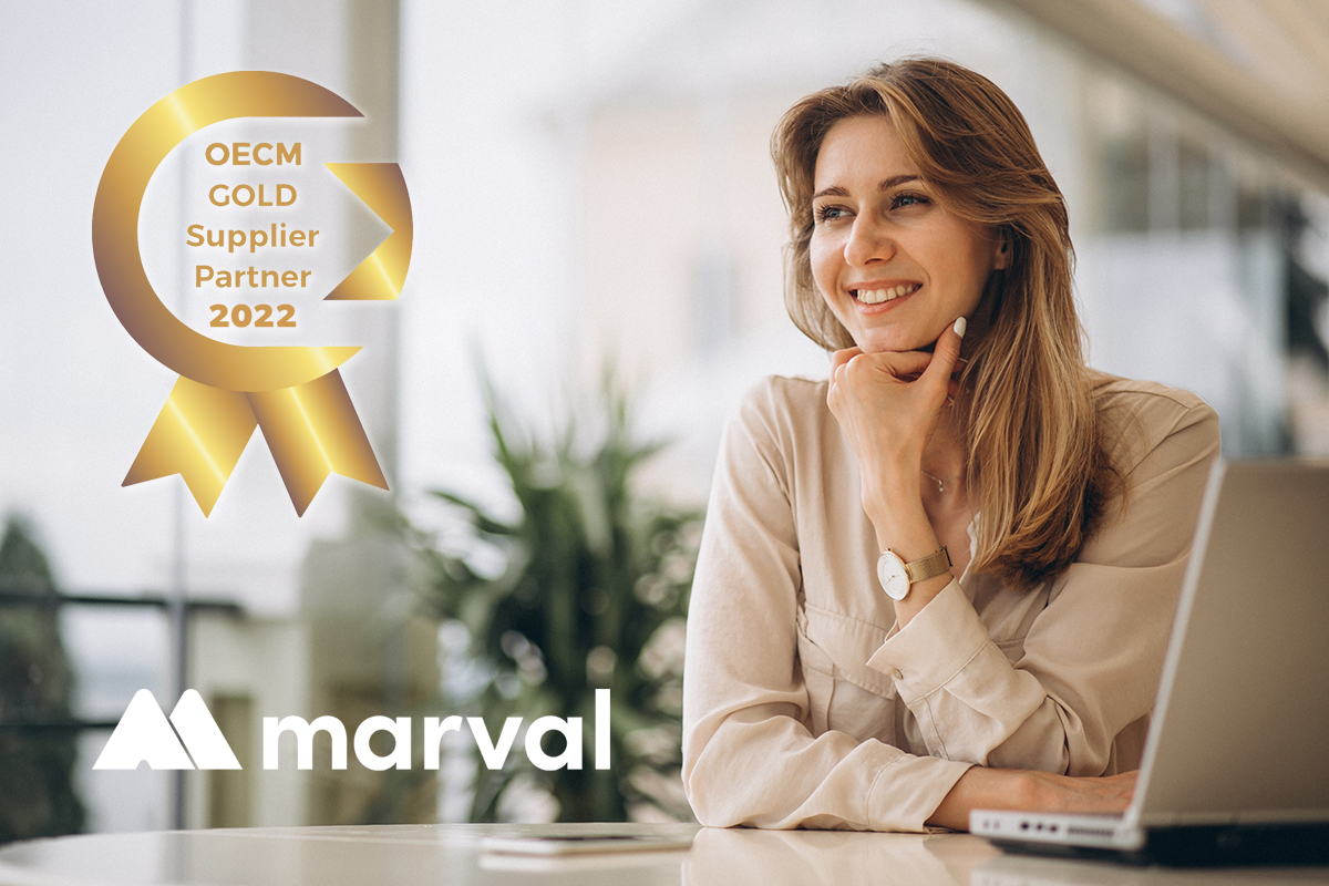 marvalna's tweet photo. Marval North America is recognized as Gold Supplier partner supplier in the IT Software Platform and Related Services by @OECM! #ITSM #ESM #GreatService https://t.co/5oLekzcLq7