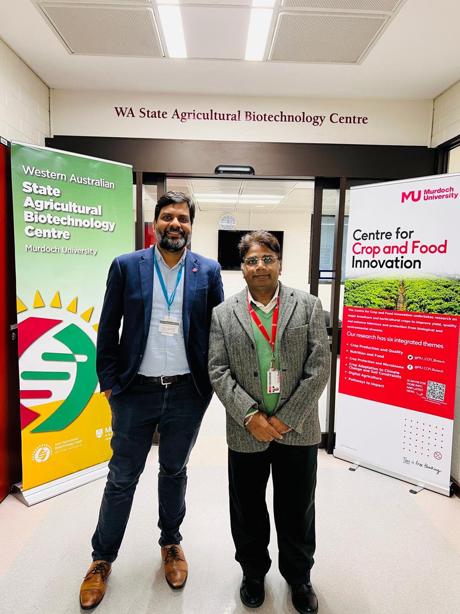 It was an absolute pleasure to host @asharmaiisc @PerkinsComms at @MU_CCFI_Biotech. Though he works on oncofetal ecosystem/ cancer biology, we had very productive discussions on technologies such as #singleCell #SpatialTranscriptomics being used in human genetics & agriculture.