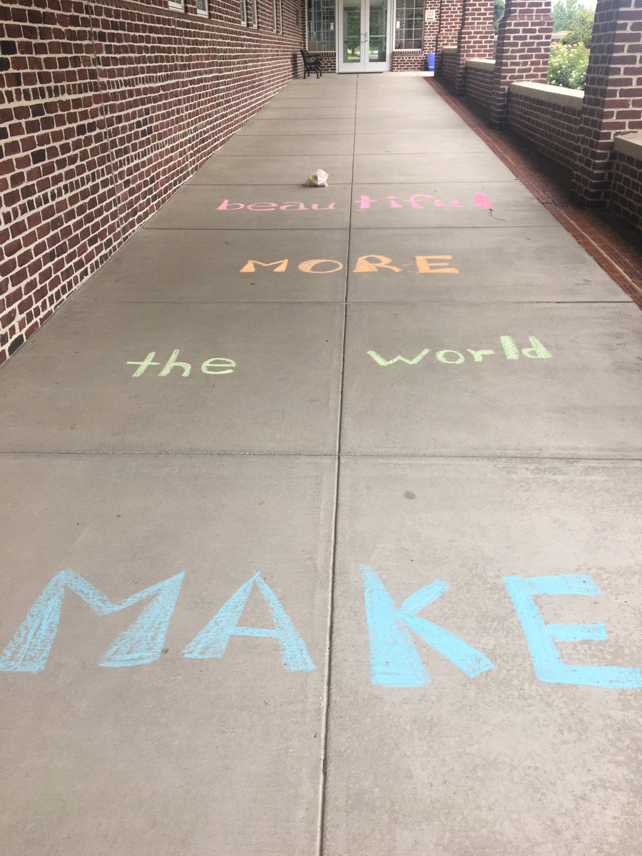 If you started your day drawing with chalk, you might be a children’s librarian. 
#librarylife
#childrenslibrarian
#missrumphius