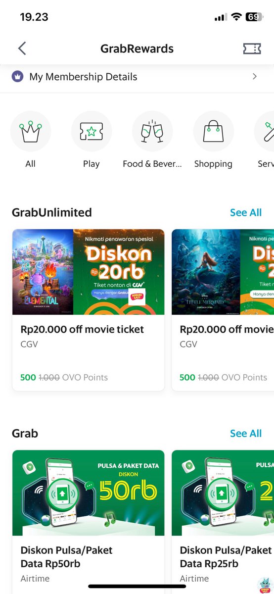 /info gais ada diskon 20k CGV nihh di grab