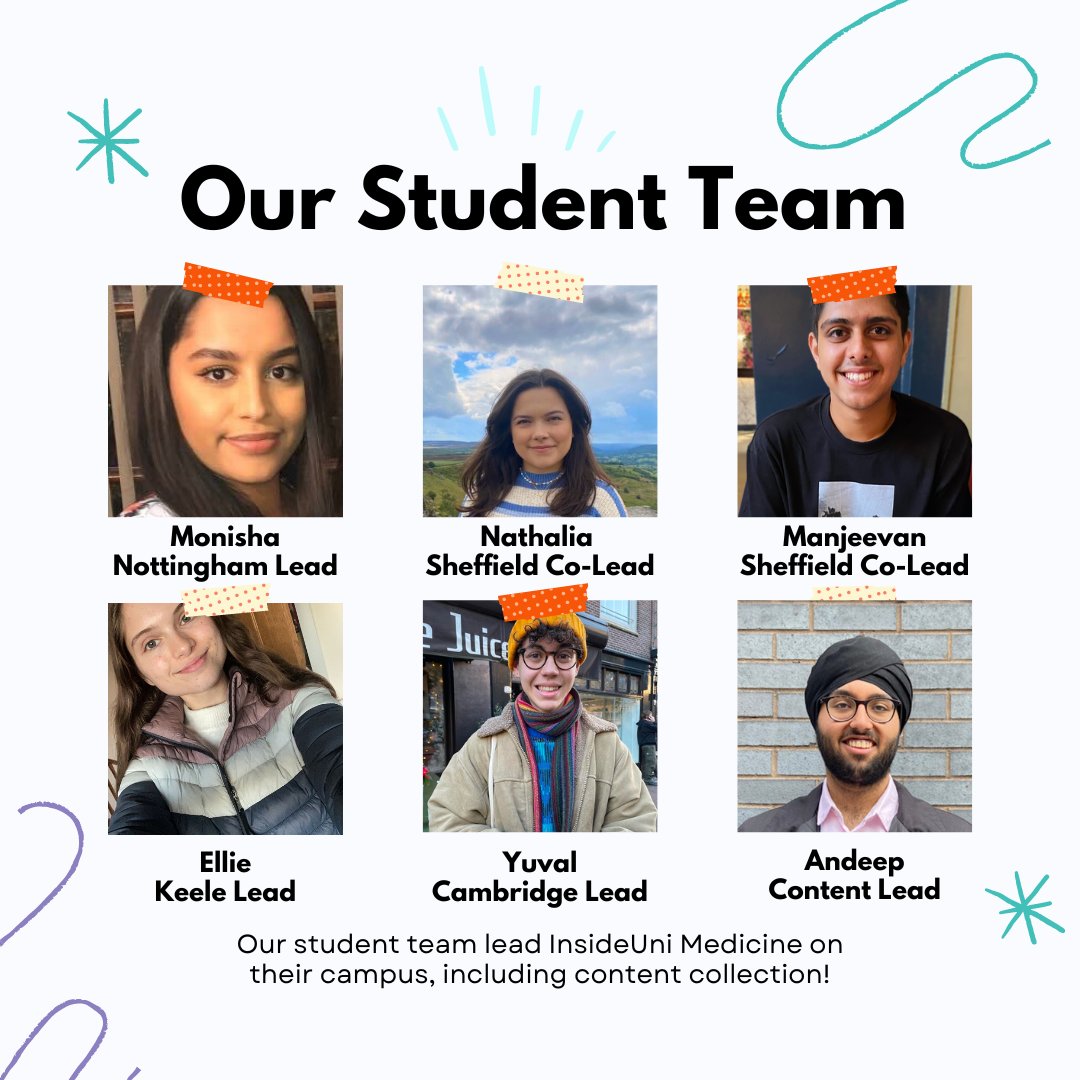Meet our student team! 🎉

Our student team have been coordinating InsideUni Medicine with help from InsideUni Hub.

They represent five different universities and have been helping with the development of our website content, including the Application Experiences and guides.