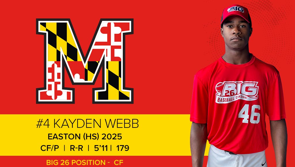 🔴 MD PLAYER SPOTLIGHT 🔴
#4 Kayden Webb
Easton HS | 2024 | Center Field
Kayden &amp; Team MD travel to Harrisburg to face Team PA at FNB Field on July 20-23
Visit big26.com for Scout RSVP ✔️, Fan Tix 🎟️, &amp; Email Updates 📧
