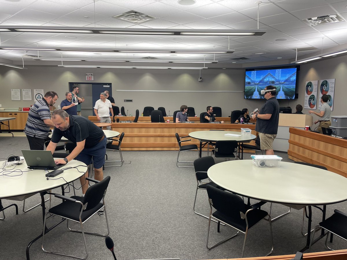 Thanks to <a href="/trev_martin/">Trevor Martin</a> and <a href="/mr_sanders78/">Matt Sanders</a> for sharing their expertise and passion for eSports, VR and education during our first full department meeting in 4 years.