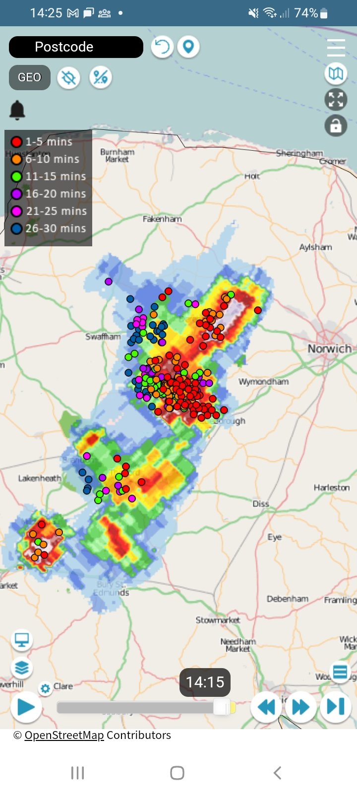 Nick's Weather Eye on Twitter "Quite an active thunderstorm over