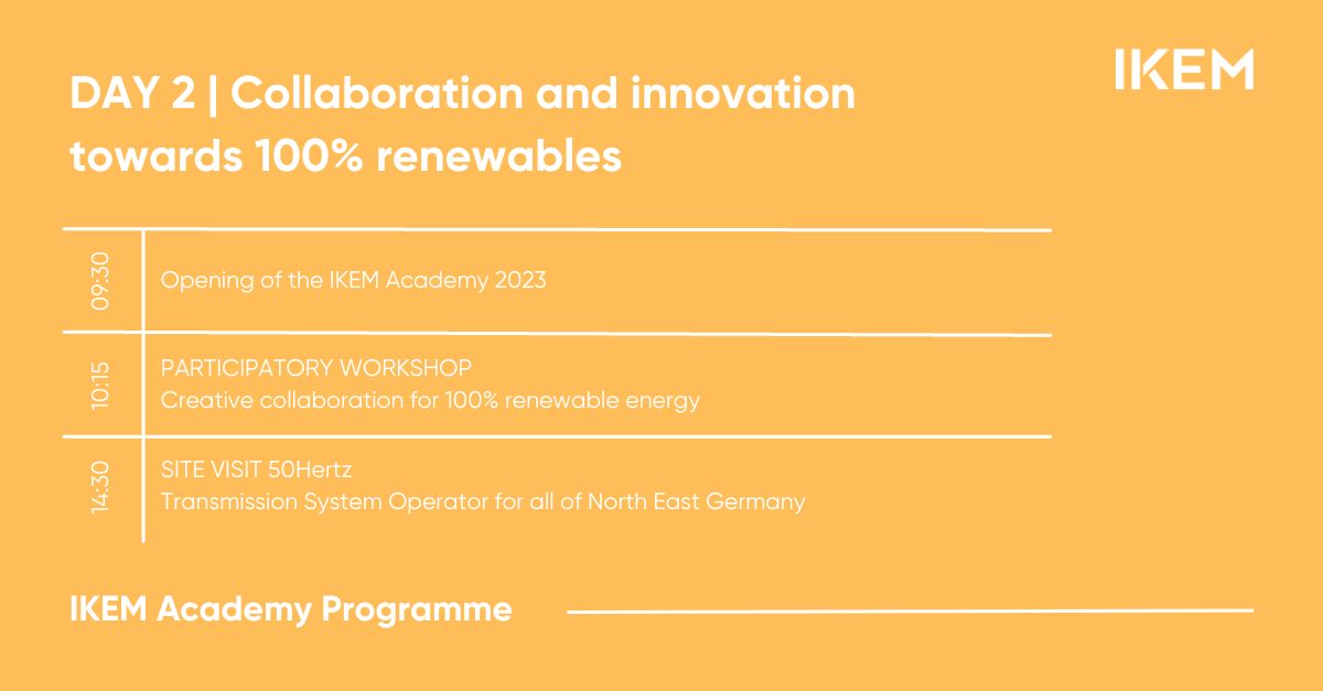 IKEM Academy: Energy and Climate (@ikem_academy) on Twitter photo 🌍In just 11 days, the IKEM Academy: Energy & Climate will open its doors to global participants in Berlin. 💚 Limited last-minute spots are available! Send an email to academy@ikem.de to secure your place. #IKEMAcademy #Energy #Climate #Day1 #Day2 🌍In just 11 days, the IKEM Academy: Energy & Climate will open its doors to global participants in Berlin. 💚 Limited last-minute spots are available! Send an email to academy@ikem.de to secure your place. #IKEMAcademy #Energy #Climate #Day1 #Day2