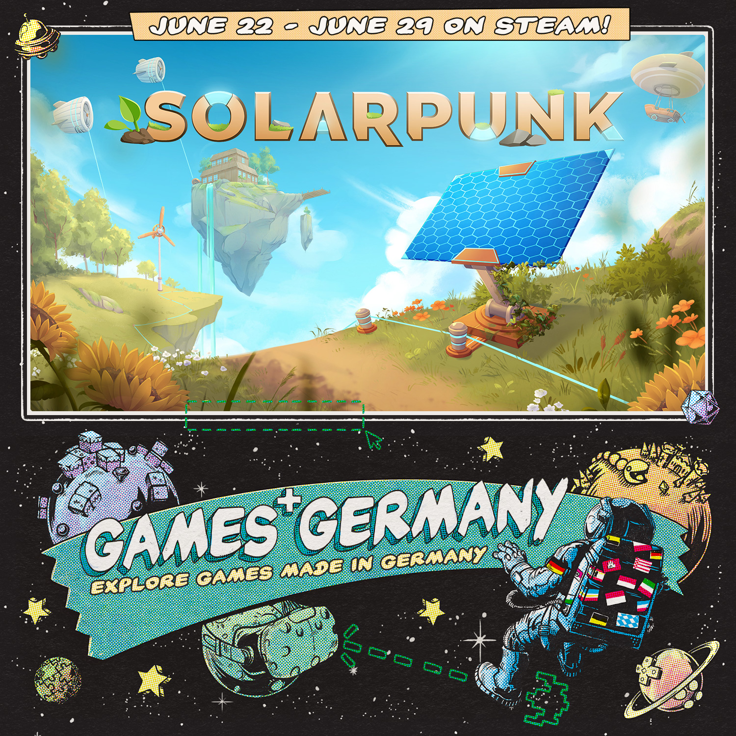 Solarpunk no Steam