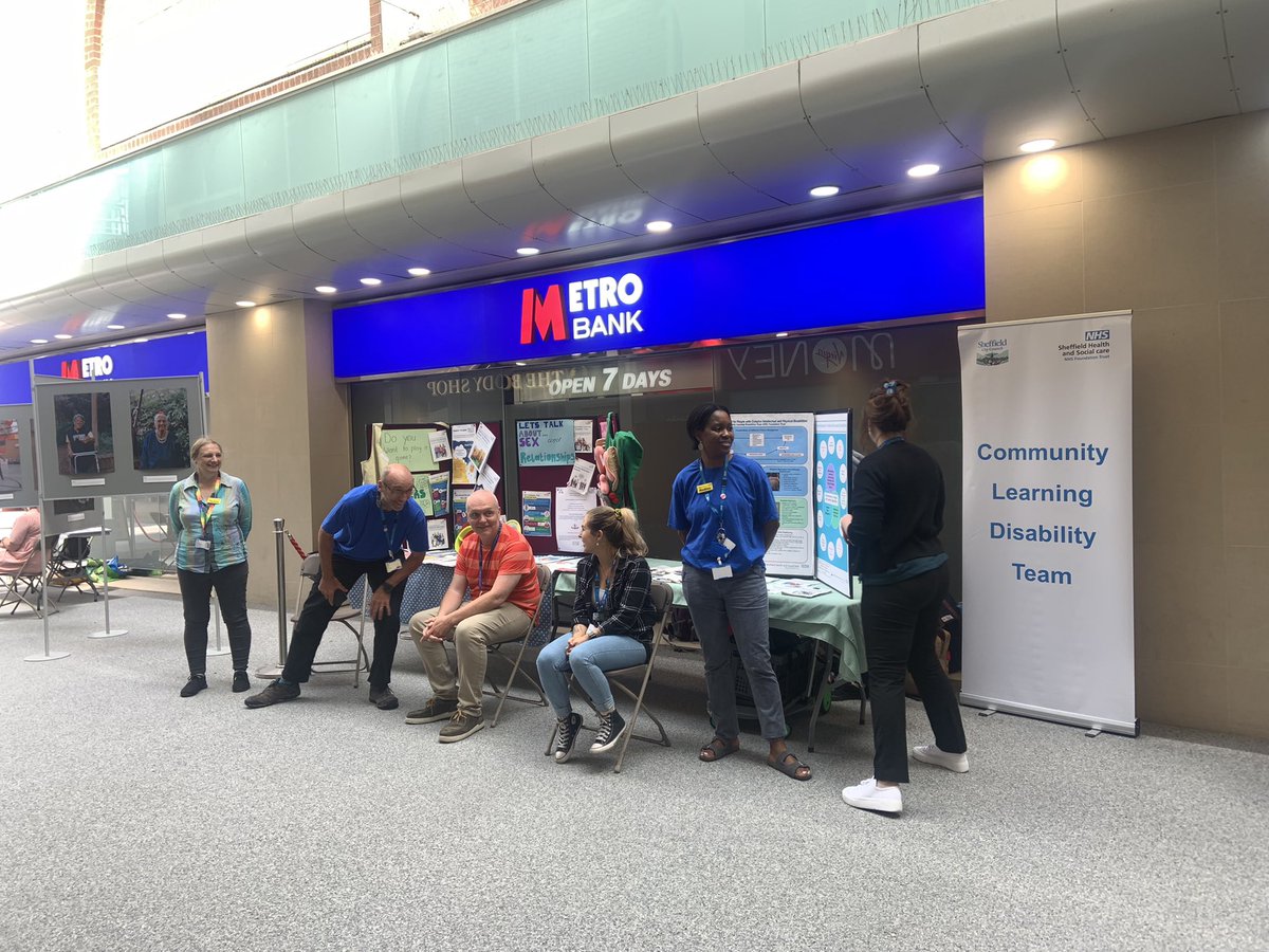 Our fabulous @SHSCFT Community Learning Disability Team continue to engage with the City of Sheffield. Today and tomorrow you can find us alongside @SheffieldMencap at Orchard Square in Sheffield City Centre. #LearningDisabilityWeek2023 #Sheffield #NHS @julia_skelding