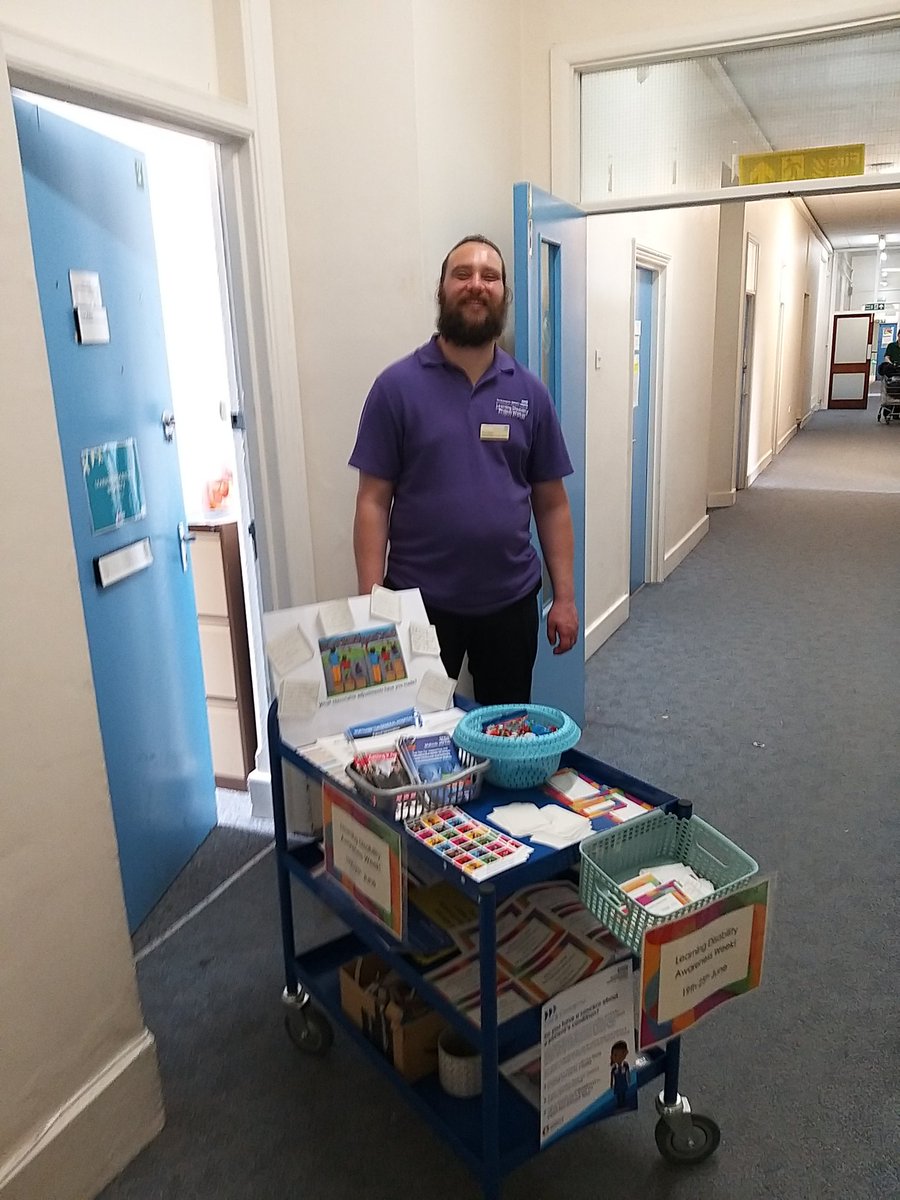 Paul and me were out again today with the trolley. Lots of fab pledges and examples of reasonable adjustments! Come along to our event tomorrow in the boardroom to see them all displayed and have a chat with some of the fantastic services available in Northamptonshire!