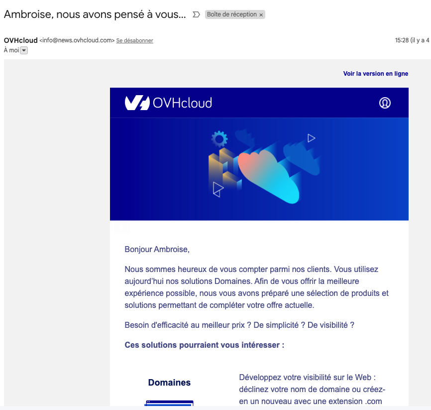 Vadorequest's tweet photo. @OVHcloud_FR Moi aussi je pense à vous, à chaque fois que j'attends une réponse du support le plus lent de France. https://t.co/TIke8RI1yj