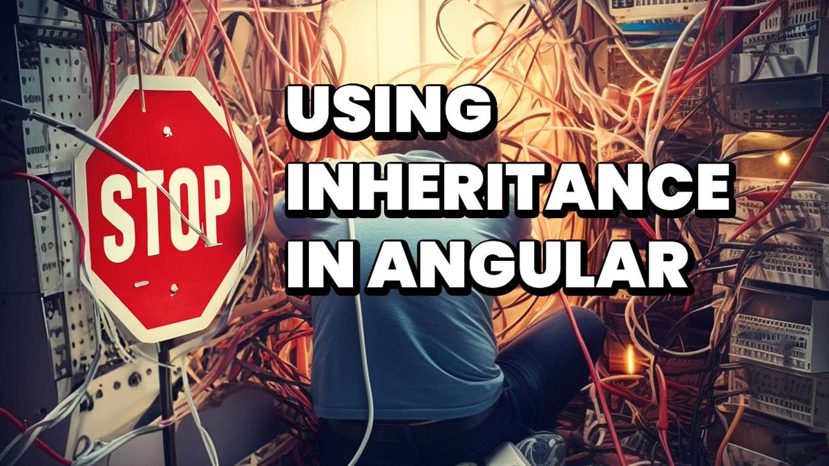 STOP using inheritance in #Angular 😭
It results in:
😒Complex code
😒No single responsibility principle
😒Tight coupling
😒Hard to test/mock code
😒Unreadable architecture
I've written this article specially for you!
Share is  🥰
blog.simplified.courses/stop-using-inh…