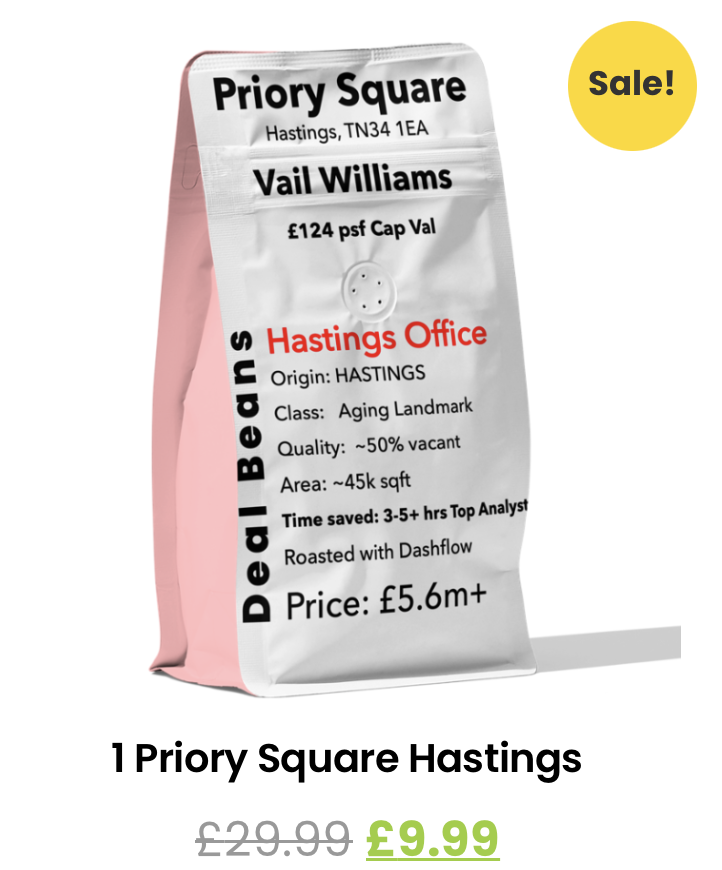 Fancy an #office investment by the beach? Check out the latest investment sale from <a href="/VailWilliams/">Vail Williams</a> in Hastings. Modelled and available now on the DashModel Store #ModellingAsAService at dashflowcre.com/shop