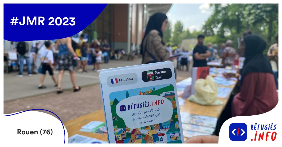 👉 À #Rouen, les ambassadeurs Thomas Leroux et Sandy Otto, de <a href="/ReconnectCloud/">Reconnect</a>, ont été présents au Village associatif organisé par la <a href="/MetropoleRouenN/">Métropole Rouen Normandie</a>. L'occasion de faire connaître @Refugies_info auprès de professionnels et du grand public ! 🗣