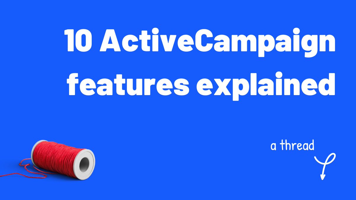Feeling overwhelmed by the vast range of features in <a href="/ActiveCampaign/">ActiveCampaign</a>?

You're not alone!

In this thread, we will deep dive into 10 specific features of ActiveCampaign that you need to check out—

THREAD 🧵👇