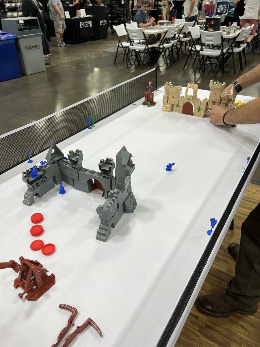 RestorationGame's tweet photo. If you’re at @originsgames stop by booth 920 to demo #CrossbowsandCatapults and check out our other games.

If you’re not at Origins, just do yourself a favor and go back it!

https://t.co/H4WNZ3iSen https://t.co/43NGoTteBN