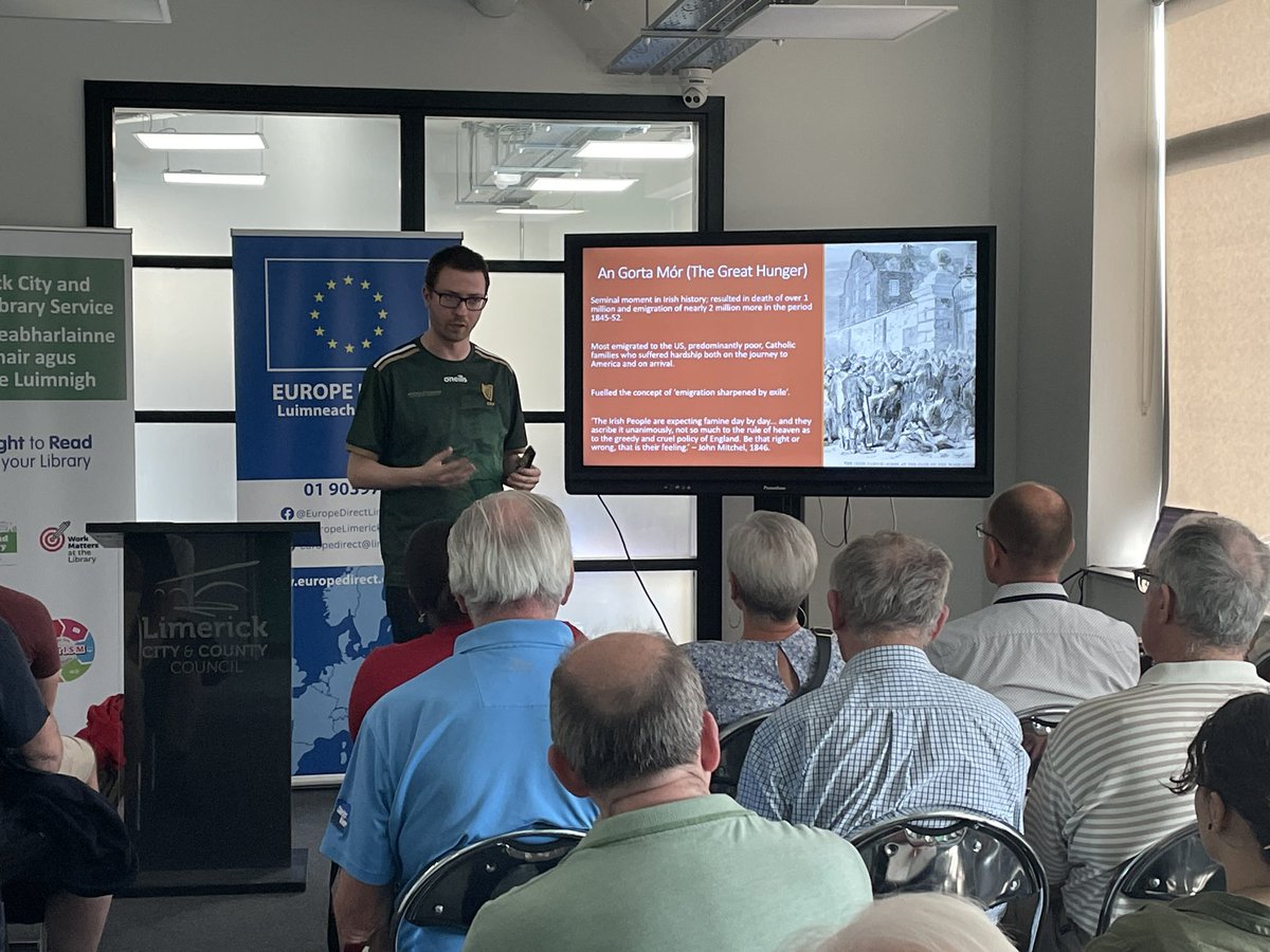 Just a few images from a humbly well-attended talk at Limerick Library last Thursday. Some great questions and engagement from the audience. Thanks to <a href="/Limerick1914/">Liam Hogan</a> and the staff for organising. Hopefully more to come! <a href="/HistoryUL/">History at UL</a> <a href="/FourCourtsPress/">Four Courts Press</a>