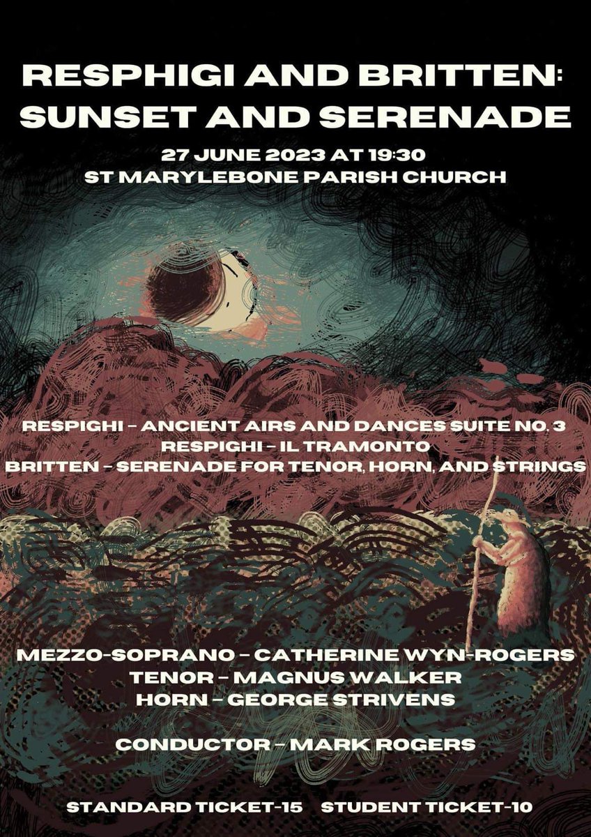 Very excited to be performing some of my favourite music next week with the dream team of Catherine Wyn-Rogers, Magnus Walker and <a href="/g_strivens/">George Strivens</a> 

Come along next Tuesday to hear, I won’t be behind a piano for this one!