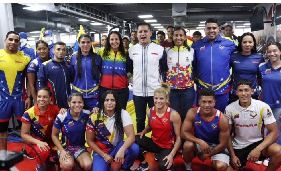 Faltan pocos días para dar inicio a los XXIV Juegos Centroamericanos y del Caribe San Salvador 2023 y nuestra delegación venezolana se encuentra preparada para dejar el nombre de Venezuela en alto.
<a href="/amoreidaniajose/">La maestra 🇻🇪</a>
@Heimy_Hoyos
<a href="/Aleidacr84/">Aleida</a>
<a href="/Mjordan8806/">Yordan</a>
<a href="/Titomara2/">Titomara🌐🇻🇪</a>
#SomosDeporte