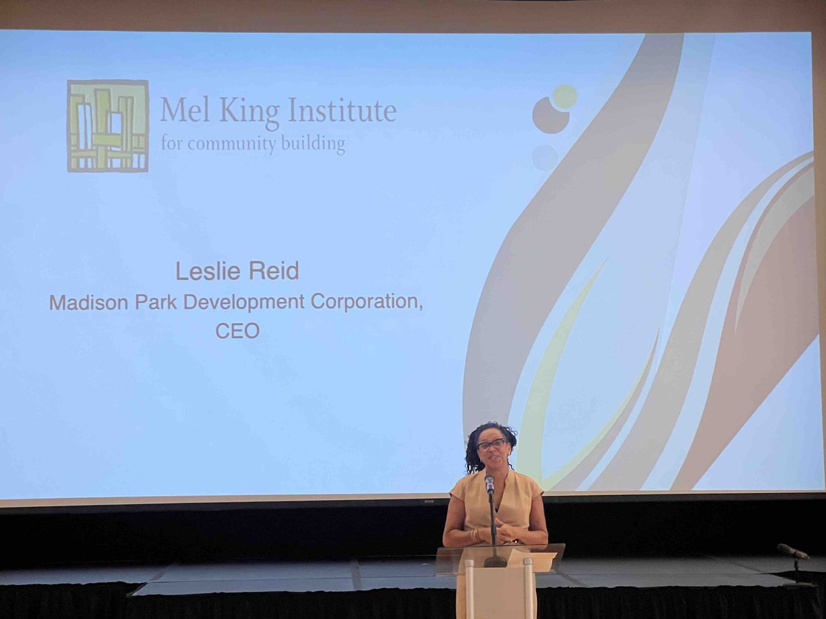 Big shout out to Leslie Reid and @MadisonParkDC. Thank you for hosting our event! #melkinginstitute #14thMKIBreakfast #honoringMelKing