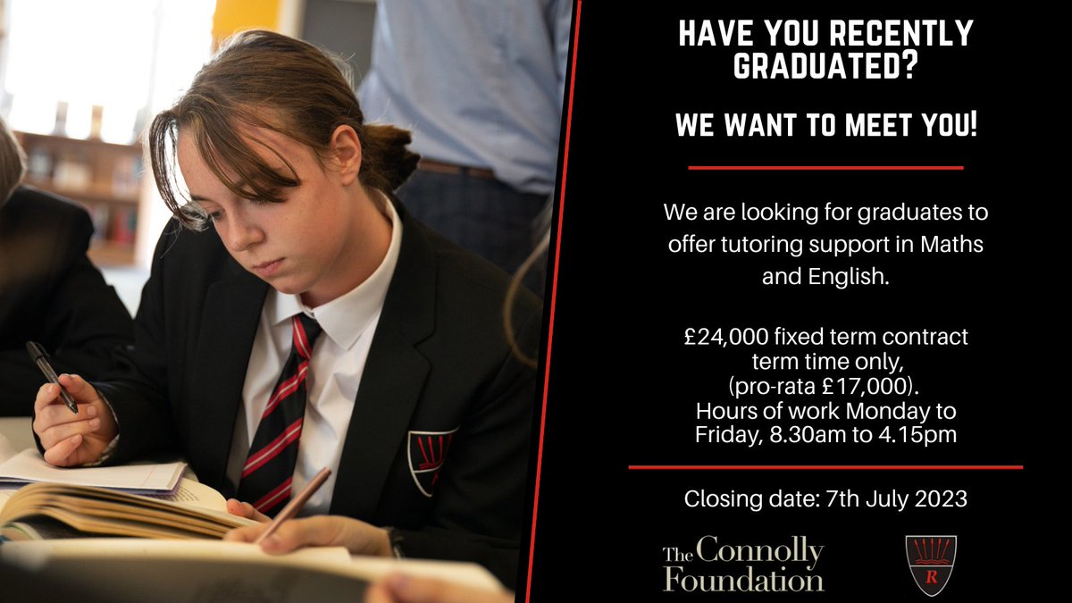 Calling all recently qualified #STEM and English #graduates. Exciting opportunity to support students in secondary schools across Bedfordshire. Apply now redbornecommunitycollege.com/teaching-partn…