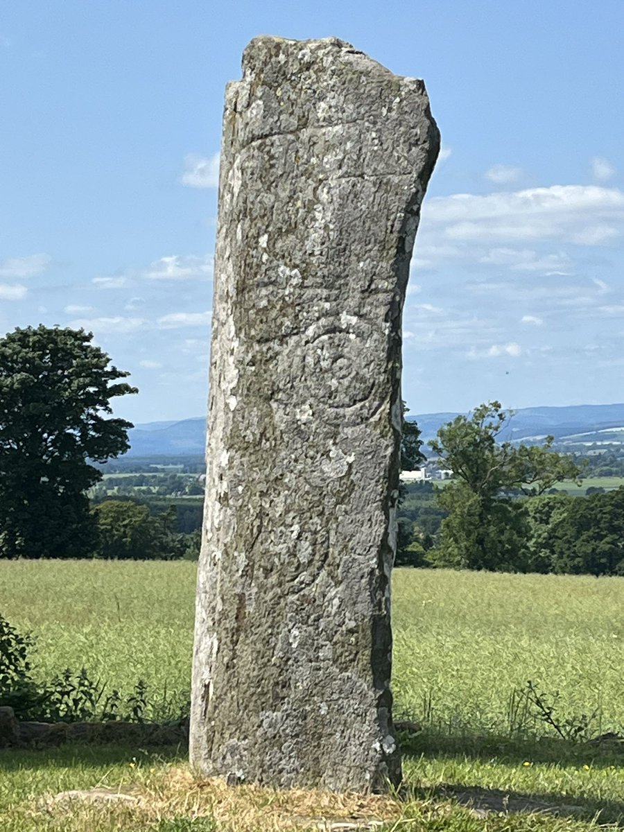 No finer day to be in home territory and up on the high road to see the very fine #Pictish Keillor stone in full glory #favouriteplaces
