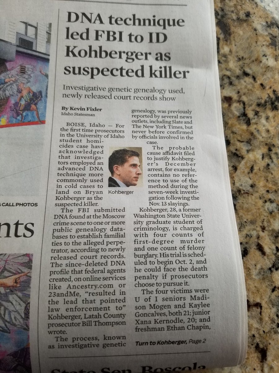 All those years we were told by those selling family ancestry and genealogy kits at the local drugstore that this was completely private. Apparently not. Ask killer Kohberger how private his DNA information was.