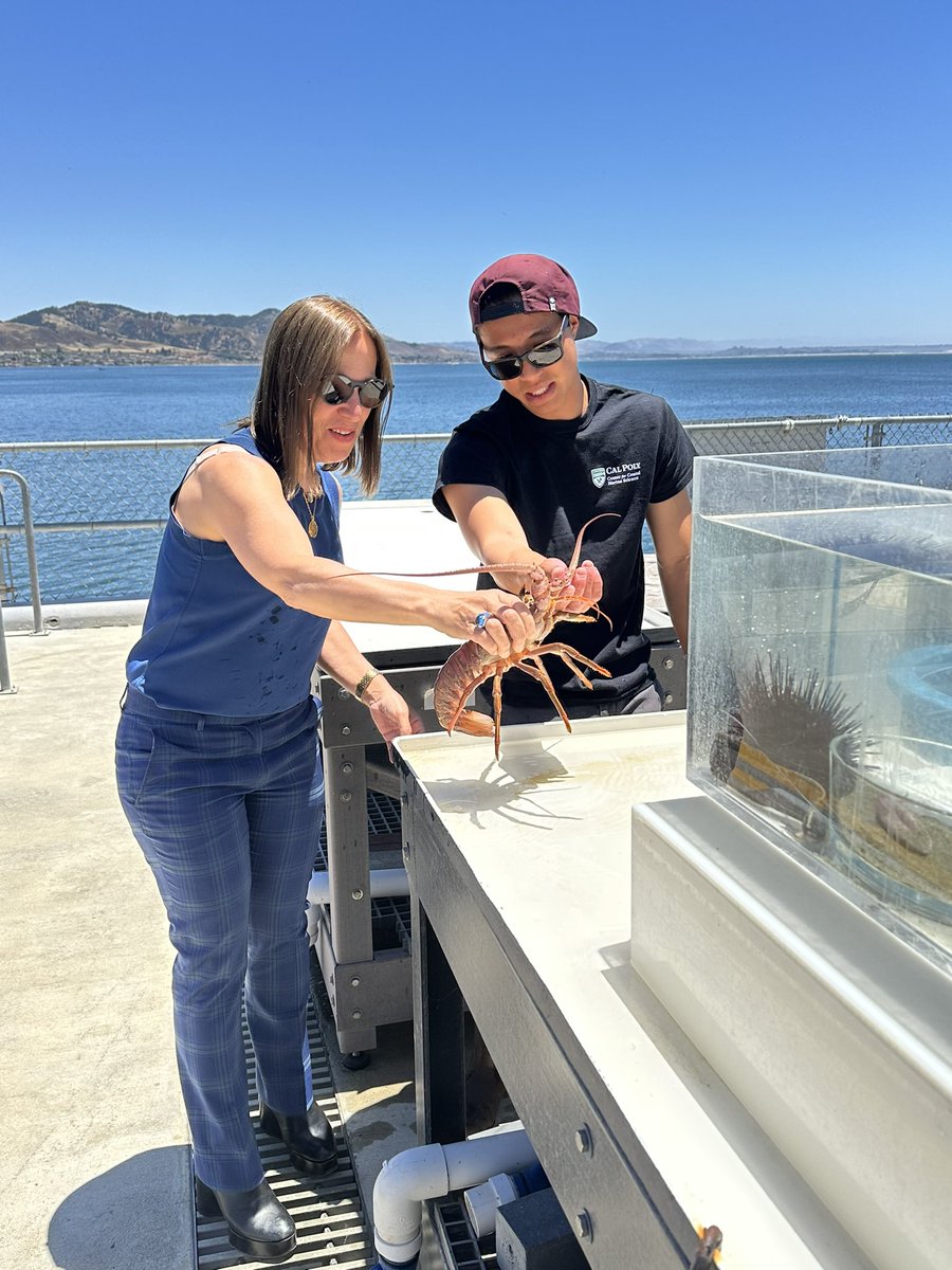 CPPrezArmstrong's tweet image. We were proud to host the @CALtGovernor this week! @EleniForCA visited the Cal Poly Pier to learn about the Center for Coastal Marine Sciences tied to the Blue Economy and future Clean Tech opportunities for the reuse of the Diablo Canyon Power Plant.