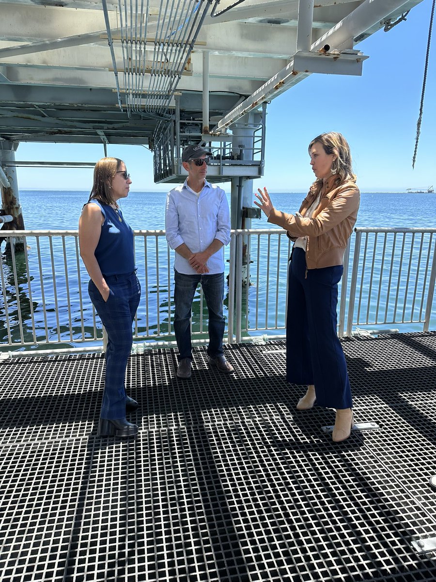 CPPrezArmstrong's tweet image. We were proud to host the @CALtGovernor this week! @EleniForCA visited the Cal Poly Pier to learn about the Center for Coastal Marine Sciences tied to the Blue Economy and future Clean Tech opportunities for the reuse of the Diablo Canyon Power Plant.